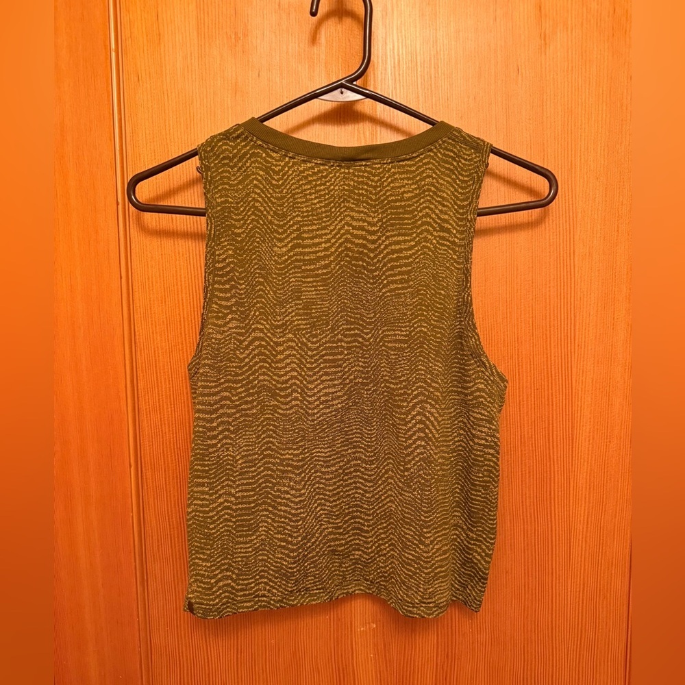 Lululemon Train to Be Tank Top Ripple Wave Deep Artifact / Auric Gold - Picture 6 of 8
